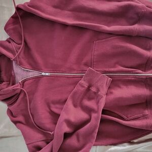 Brandy Melville John Galt Burgundy Hoodie